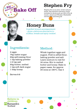 Stephen Fry Honey Buns