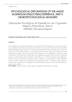 (Psilocybin) Experience, Part II: Neuropsychological Measures