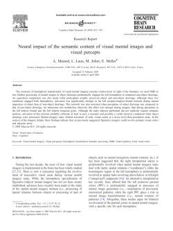 Neural impact of the semantic content of visual mental images and