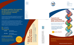 Expand your instrumentation skills and knowledge.