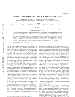 Absorption of Ultrashort Laser Pulses in Strongly Overdense Targets