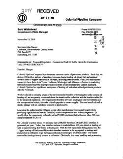 colonial pipeline co