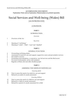 Social Services and Well