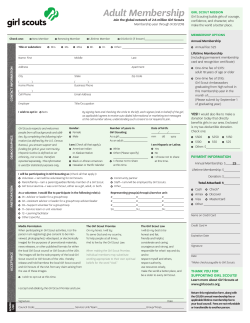 Adult Membership Form