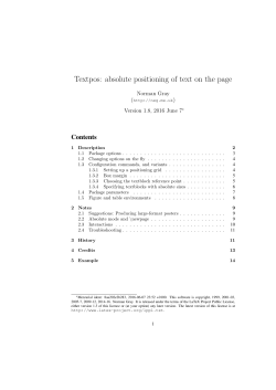 Textpos: absolute positioning of text on the page
