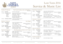 Sung Matins - St Patrick`s Cathedral