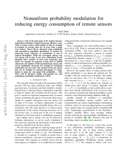 Nonuniform probability modulation for reducing energy consumption