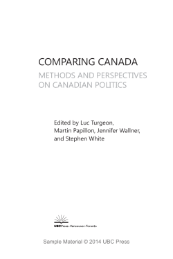 COMPARING CANADA