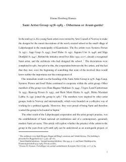 otherness or avantgarde
