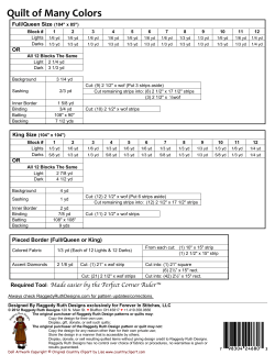 Quilt of Many Colors - Raggedy Ruth Designs