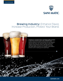 Brewing Industry: Enhance Flavor, Increase Production, Protect Your