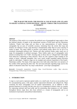the political use of maps and atlases to shape national consciousness