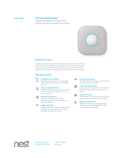 The new Nest Protect fact sheet