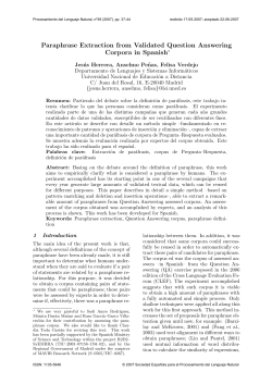 Paraphrase Extraction from Validated Question Answering