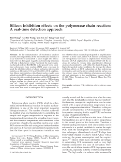 Silicon inhibition effects on the polymerase chain reaction: A real
