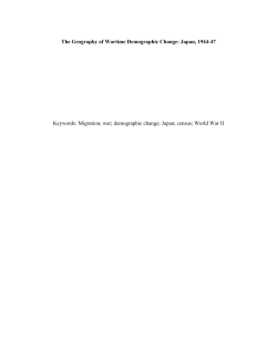 The Geography of Wartime Demographic Change: Japan, 1944