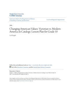 Changing American Values: Victorian vs. Modern