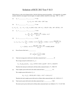 Solution ofECE 202 Test 5 S13 - UTK-EECS
