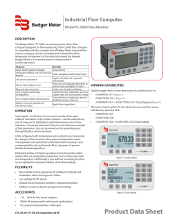 Fiche technnique_EN - badger meter europa gmbh