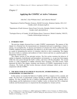 Applying the COSPEC at Active Volcanoes.
