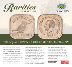 THE SQUARE PENNY &ndash; A GREAT AUSTRALIAN RARITY