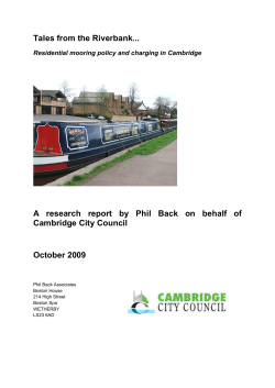 Tales from the Riverbank... A research report by Phil Back on behalf