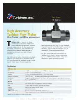 High Accuracy Turbine Flow Meter