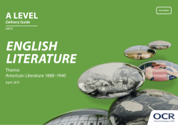 American literature - Delivery guide