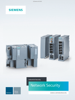 Network Security - Siemens Global Website