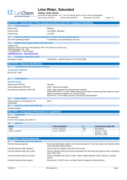 SECTION 1: Identification of the substance/mixture and