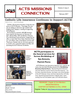 ACTS Missions Newsletter