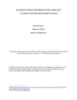 a new appraoch to modeling trade liberalization at