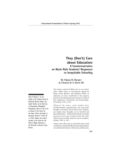 They (Don`t) Care about Education - Penn GSE