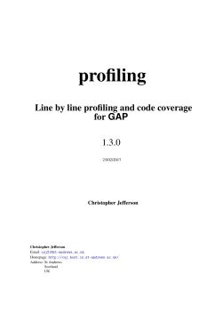 profiling - GAP System