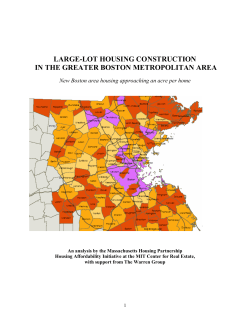 large-lot housing construction in the greater boston metropolitan area