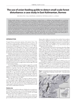 The use of avian feeding guilds to detect small