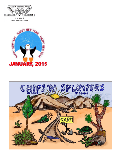 Chips n` Splinters January 2015 - Santa Ana Rock and Mineral Club