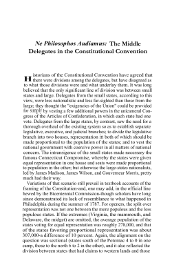 Delegates in the Constitutional Convention