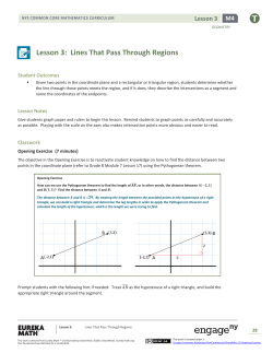 Lesson 3: Lines That Pass Through Regions