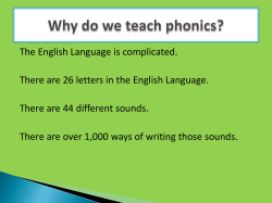Synthetic Phonics is simple the ability to convert a letter or letter