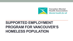 SUPPORTED EMPLOYMENT PROGRAM FOR VANCOUVER`S