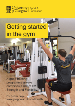 Getting started in the gym