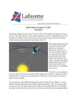 Solar Eclipse: The Basics - Lafayette Science Museum