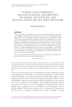 cubist counterpoint: transnational aesthetics in