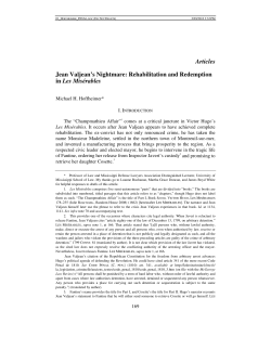 Articles Jean Valjean`s Nightmare