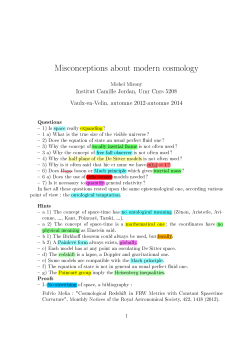 Misconceptions about modern cosmology