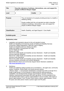 27461 Describe indicators of wellness, interventions