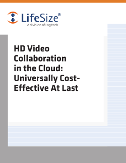 HD Video Collaboration in the Cloud Report English