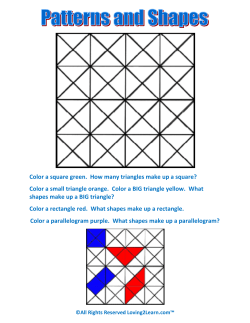 Color a square green. How many triangles make up