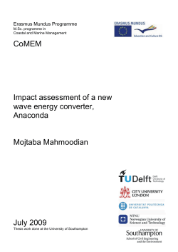 CoMEM Impact assessment of a new wave energy converter
